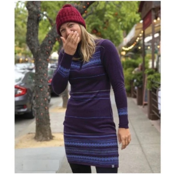 BOGO! Title Nine O’Connor Fair Isle Dress Merino Wool Quarter Zip Size Medium - Picture 10 of 10